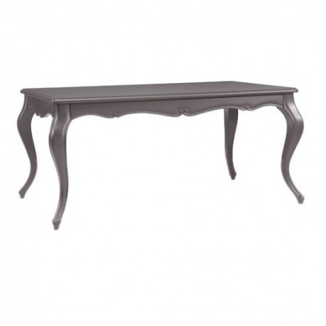Gray Painted Table with Lukens Leg