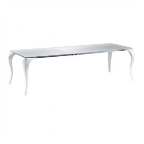 Lukens Rectangular White Painted Avangard Table