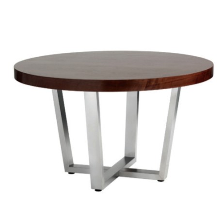 Round Table with Metal Legs