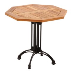 Iroco Table with Aluminum Leg Iroco Table with Aluminum Leg