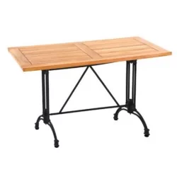 Cast Iron Leg Iroko Cafe Table