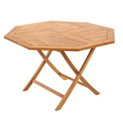 Foldable Large Iroko Table Foldable Large Iroko Table