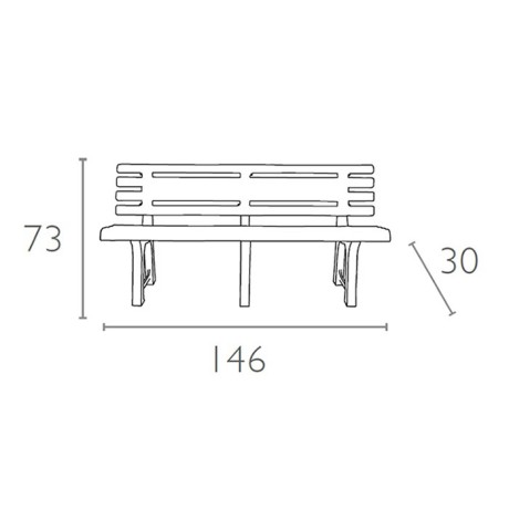 Polypropylene White Bench