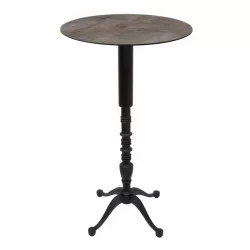 Bitmiş 60x60 Metal Ayaklı Bistro Masa 1. Kalite