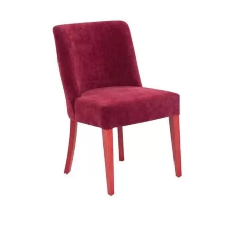 Claret Red Fabric Polyurethane Chair