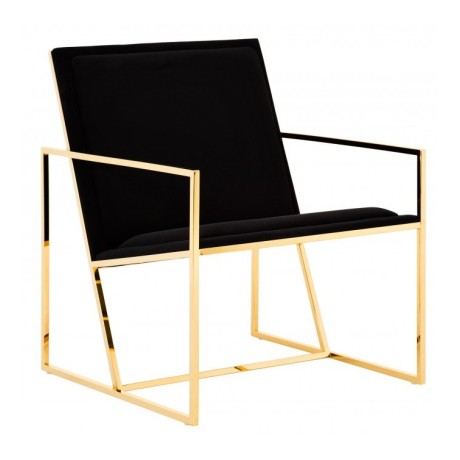 Metal Gold Cafe Armchair