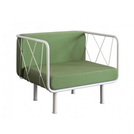 Green Cushioned Sofa Armchair