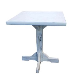 Beyaz Eskitme Çam Ahşap Masa