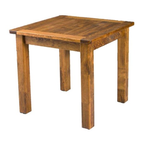 Square Cafe Restaurant Pine Garden Table