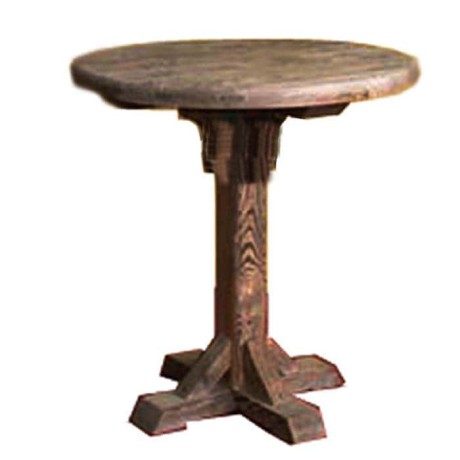 Round Antique Pine Table