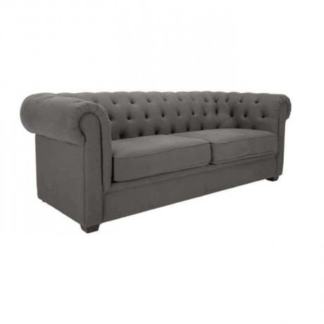 Chester Sofa with Gray Fabric