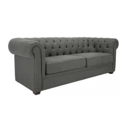 Canapé Chester en tissu gris