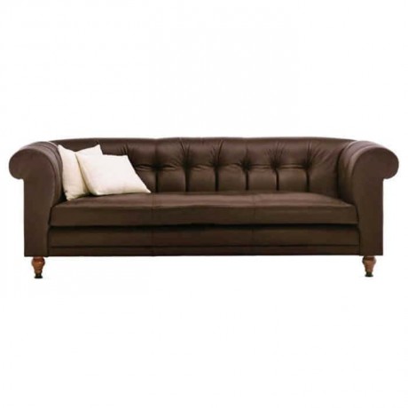 Brown Colored Lounge Chester Armchair