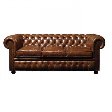 Original Leather Upholstered Chester Armchair