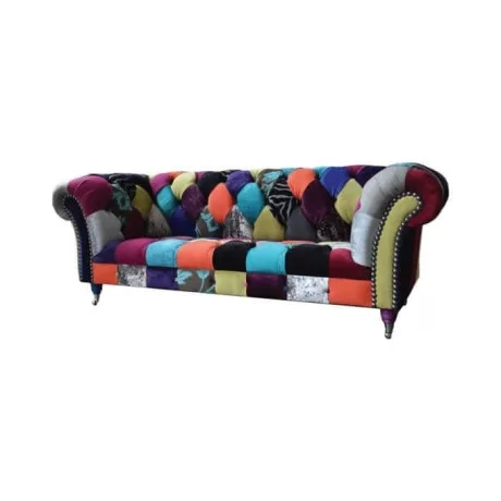 Patchwork Üçlü Chester Divan Patchwork Üçlü Chester Divan