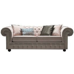 Vizon Renkli Kumaş Döşemeli Chester Koltuk Vizon Renkli Kumaş Döşemeli Chester Koltuk