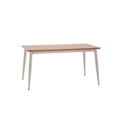 Chrome Tavolinë Restorant Katër Këmbë me Laminat