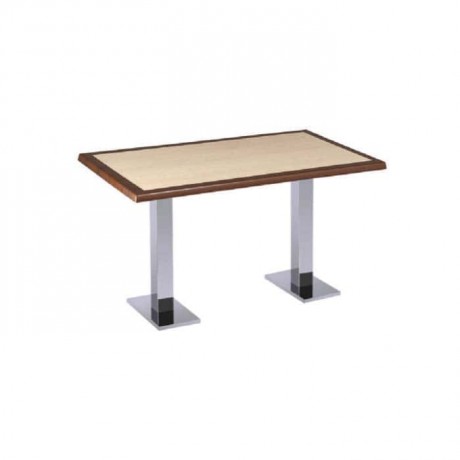 Werzalit Table Stainless Leg Cafe Table