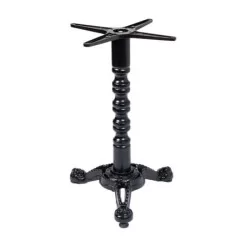 Pied de table en aluminium tourné
