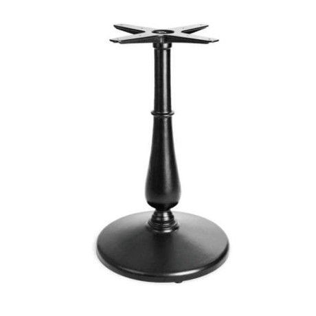 Round Based Black Painted Casting Table Leg