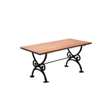 Rectangular Table with Wooden Casting Leg Rectangular Table with Wooden Casting Leg
