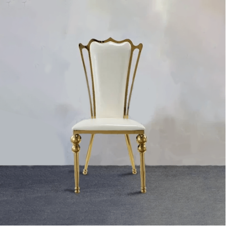 Stainless Gold Chrome Covered Chair mps5948