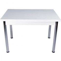 Economical Cheap Chipboard Table with Chrome Legs