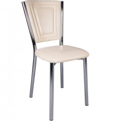 Cream Color Faux Leather Upholstered Kitchen Restaurant Kebab Shop Pita Restaurant Chair Quality