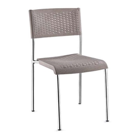 Alüminyum İskeletli Rattan Enjeksiyon Sandalye