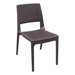 Brauner Rattan-Injektionsstuhl Cafe Stuhl Brauner Rattan-Injektionsstuhl Cafe Stuhl