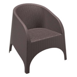 Brown Rattan Injected Cafe Chair Brown Rattan Injected Cafe Chair
