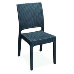 Siyah Rattan Enjeksiyon Otel Bahçe Sandalyesi Siyah Rattan Enjeksiyon Otel Bahçe Sandalyesi