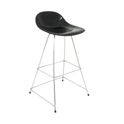 Chaise de bar en fibre avec pieds en métal