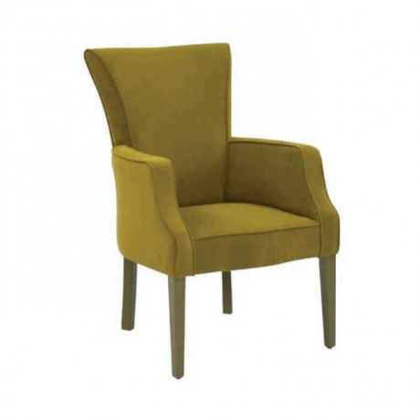 Pistachio Green Fabric Upholstered Polyurethane Hotel Lobby Chair