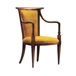 Gold Fabric Upholstered Classic Armchair Gold Fabric Upholstered Classic Armchair