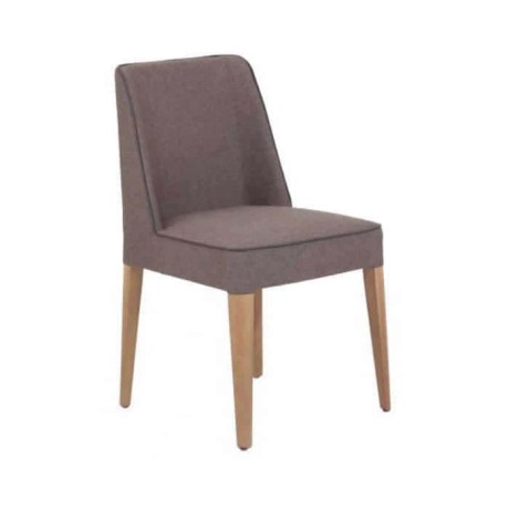 Gray Fabric Upholstered Polyurethane Cafe Chair