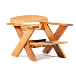 Iroko Bergere Armchair 1st Quality Iroko Bergere Armchair 1st Quality