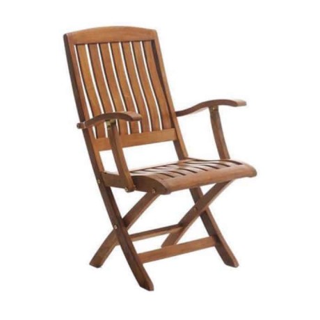 Iroko Folding Garden Armchair