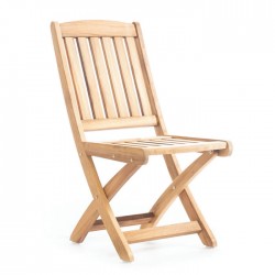 Iroko Garden Armless Chair