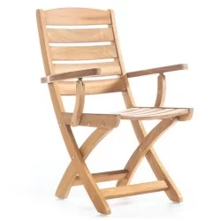 Horizontal Stick Iroko Stuhl Mit