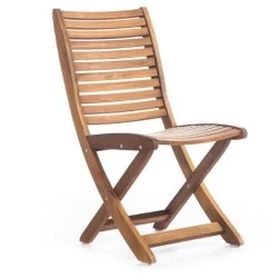 Klappklapp Cafe Iroko Armless Stuhlklappbar Iroko Sessel