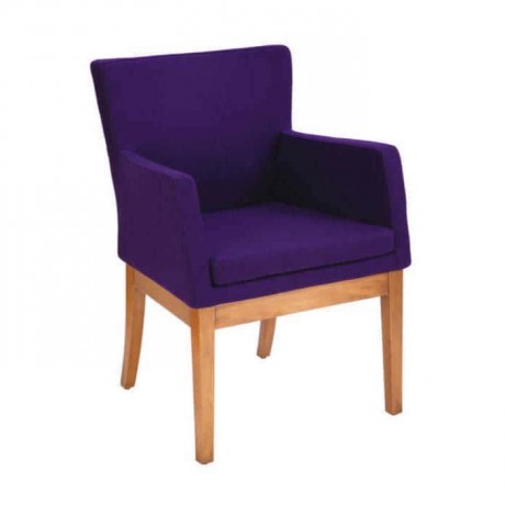 Velvet Fabric Upholstered Polyurethane Arm Chair