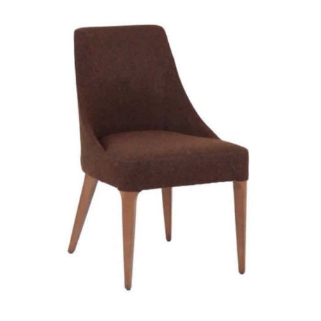 Brown Upholstered Polyurethane Chair