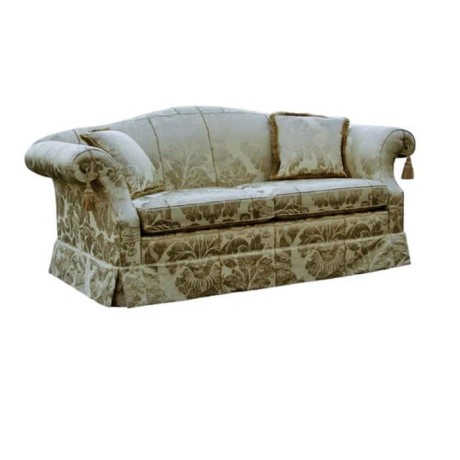 Classic Fabric Patterned Classic Couch