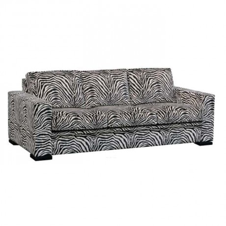 Triple Pattern Fabric Armchair