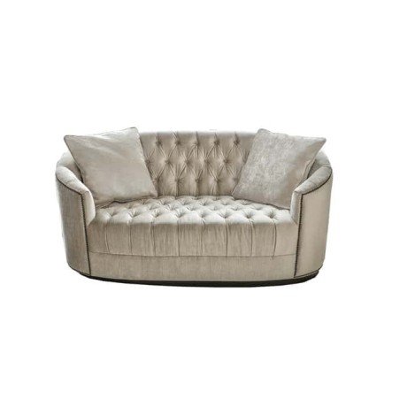 Gray Fabric Upholstered Couch Sofa