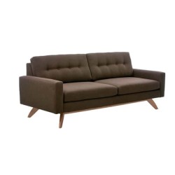 Kahve Kumaş Döşemeli Kapitoneli Koltuk Kahve Kumaş Döşemeli Kapitoneli Koltuk