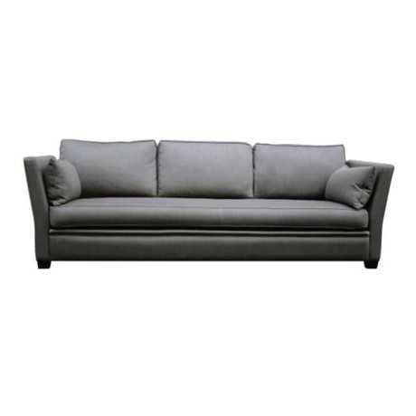 Dark Gray Fabric Upholstered Couch