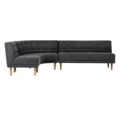 Ecksofa Mit Schwarzem Gepolstertem