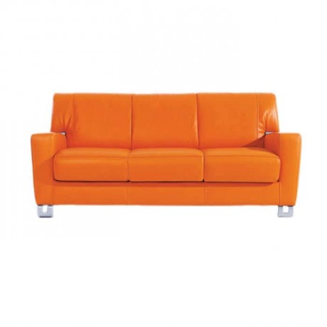 Orange Triple Armchair